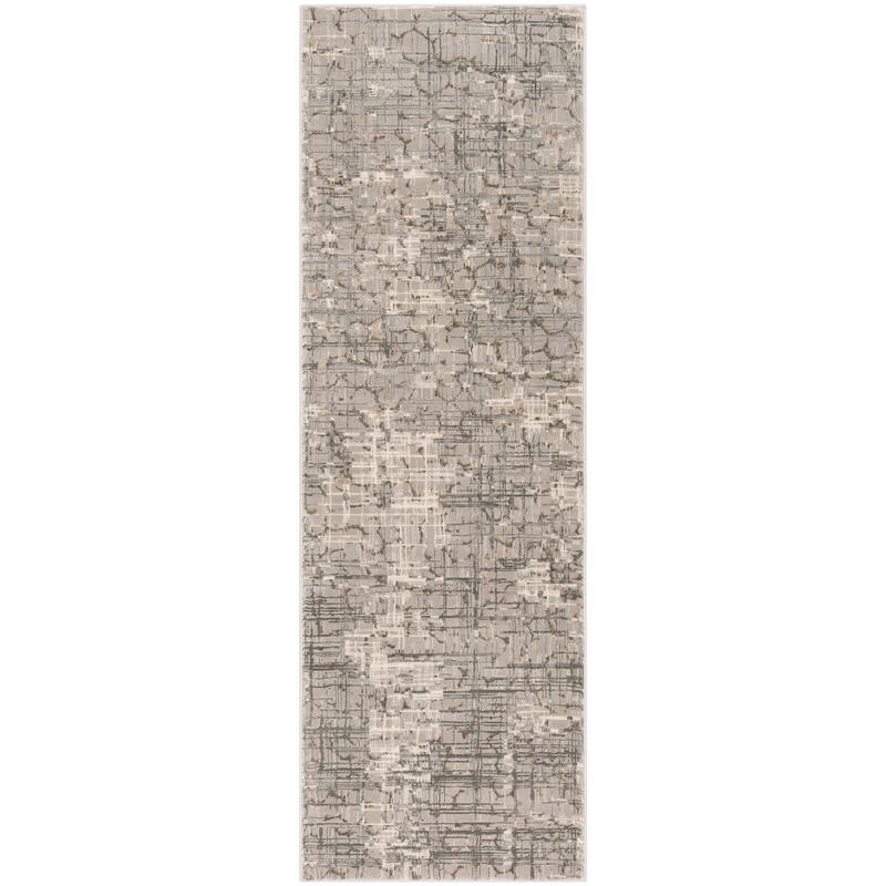 SAFAVIEH Meadow Tamilla Modern Abstract Grey Area Rug On Sale Bed