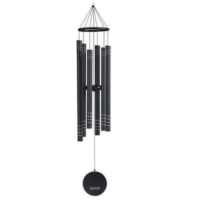 Q-Max 43" Long Black Traditional Tuned Wind Chime