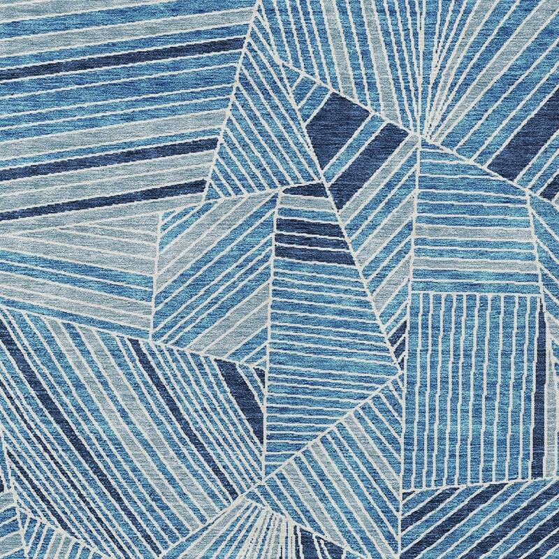 HomeRoots Geometric Transitional Rectangle Outdoor Rug