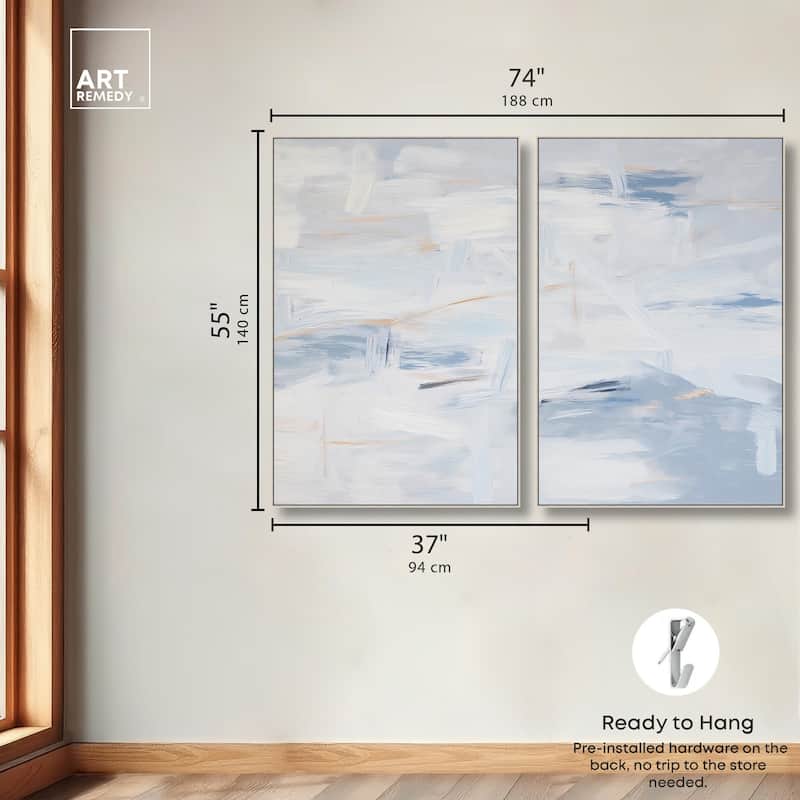 Frozen in Time I Canvas Set of 2 by Art Remedy
