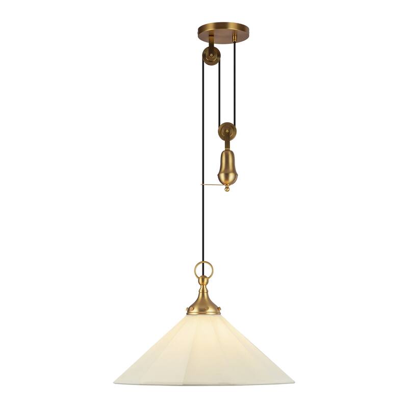 Alora Lighting PD447120 Ellen 20" Wide Pendant with Linen Shade