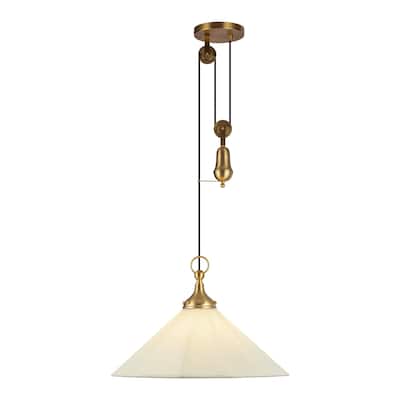 Alora Lighting PD447120 Ellen 20" Wide Pendant with Linen Shade