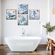 preview thumbnail 11 of 11, Monterey Bay Nautical Ocean Vintage Canvas Wall Art Print, 4 Piece Set 20" x 20"