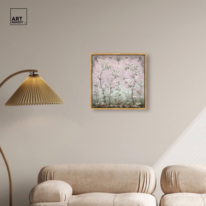 Floral Frieze in Fade Canvas by Art Remedy