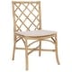 preview thumbnail 10 of 12, SAFAVIEH Haru Rattan Dining Chair Set of 2, Fully Assembled - 23"W x 19"D x 37"H
