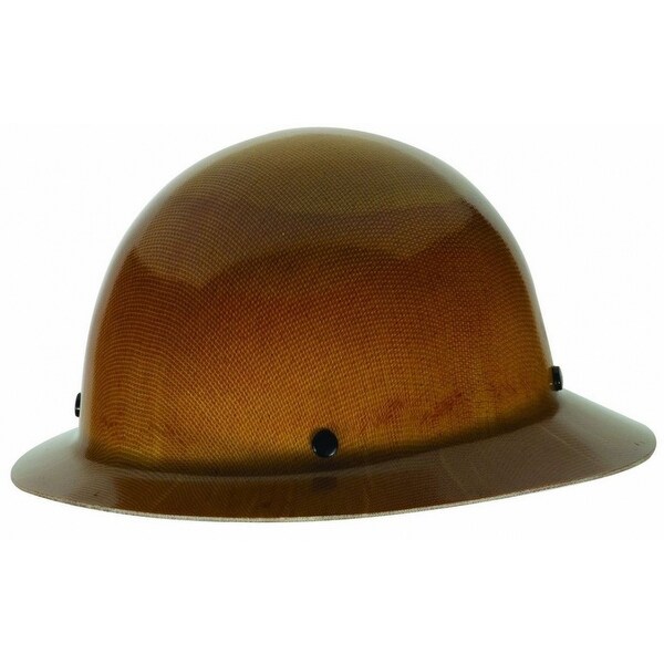 brown fiberglass hard hat