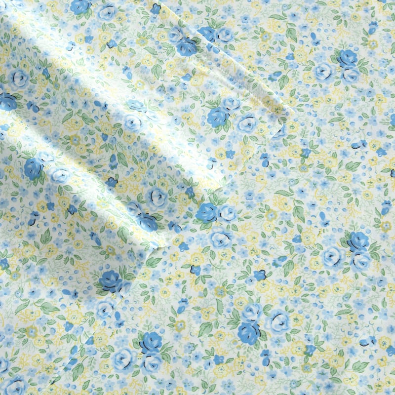Laura Ashley Soft & Silky Sateen Printed Cotton Sheet Set