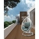 preview thumbnail 6 of 8, Norfolk Patio Chair with Stand Green/White