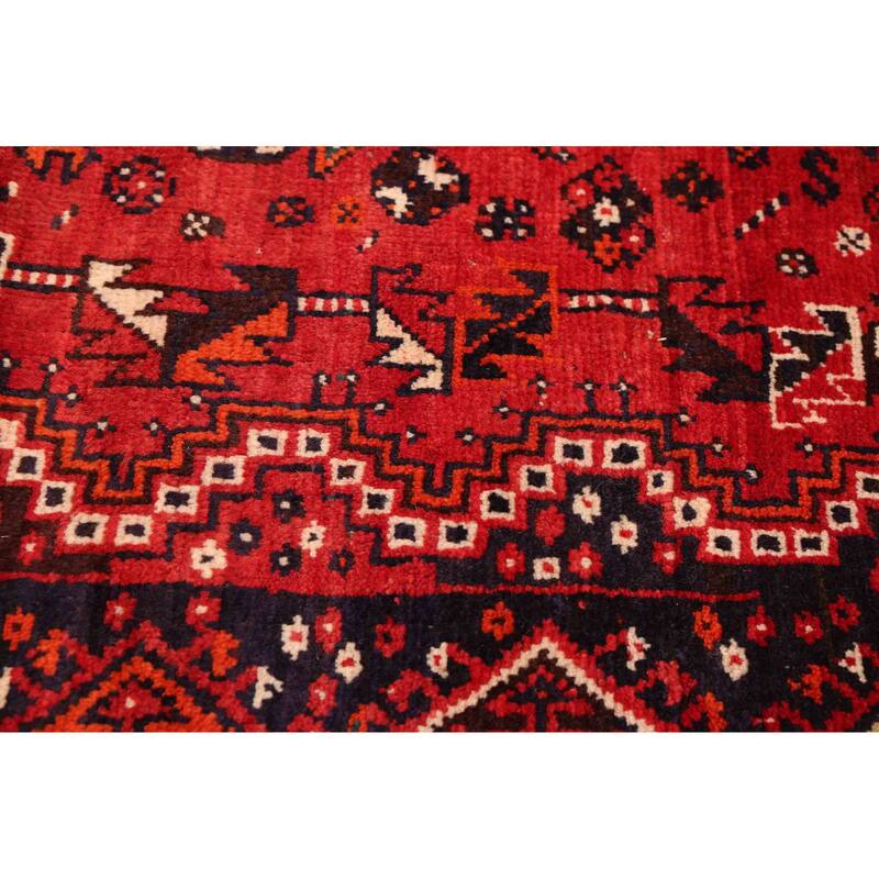 ECARPETGALLERY Hand-knotted Melis Vintage Red Wool Rug - 5'9 x 8'6