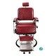 LINCOLN Barber Chair CRIMSON Heavy Duty, Sturdy, Reclining Barber Chair ...