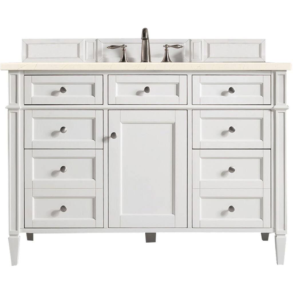 James Martin Vanities 655-V48-3EMR Brittany 48" Single Basin Poplar