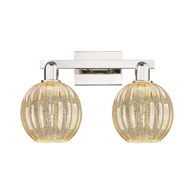 Innovations Lighting 716-2W-12-16 Preston Vanity Preston 2 Light 16" - Polished Nickel / Mercury