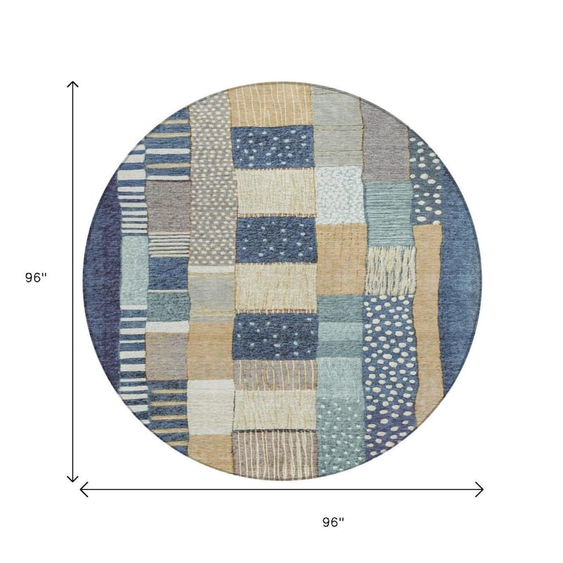 HomeRoots Geometric Transitional Rectangle Outdoor Rug
