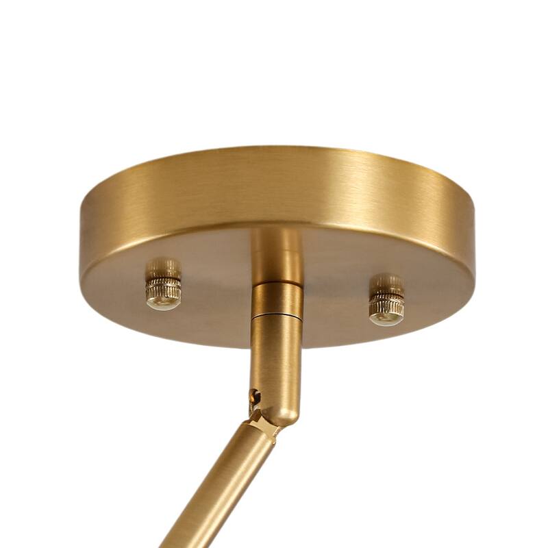 15-Light Spiral Branch Mid-century Frosted Glass Chandelier - 43.3 in