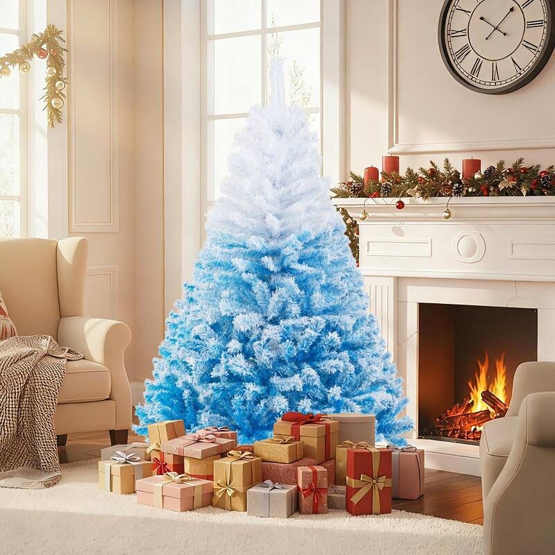 Costway 5/6/7/8 FT Artificial Christmas Tree with 456/820/1264/1774 - See Details