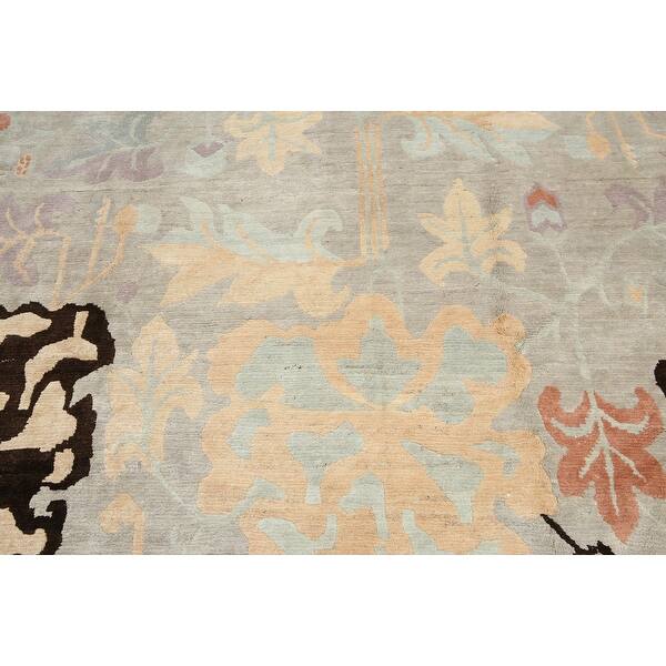 Shop Hand Knotted Light Blue Grey Brown Multi Tibetan Rug Wool Traditional Oriental Area Rug 8x10 8 X 10 On Sale Overstock 31519882
