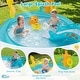 preview thumbnail 4 of 8, Gymax Inflatable Play Center w/Slide Seahorse-shaped Sprinkle for - Multi-colored