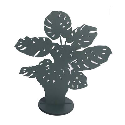 MDF Monstera Tree Silhouette Green- A