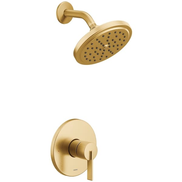 slide 1 of 5, Moen Cia Shower Only Trim Package with 1.75 GPM Single Function Shower Brushed Gold