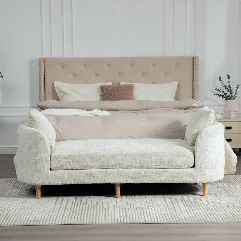 83.1" W Modern Upholstered Lounge Chair,Oversized Sofa Chair with Pillow and Armrests