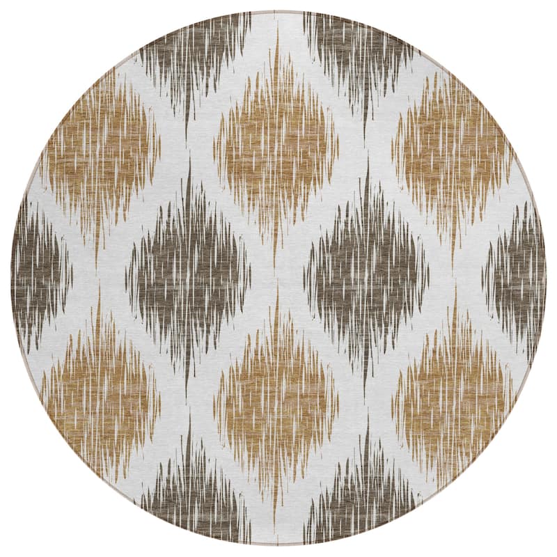 Machine Washable Indoor/ Outdoor Chantille Contemporary Geo Rug