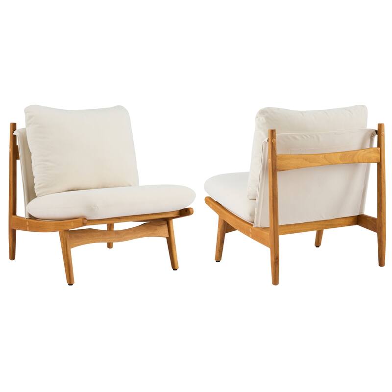 Scott Living Vista Accent Chair Wooden Frame, Set of 2