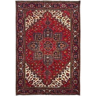 Shahbanu Rugs Cranberry Zing Red with Vivid Colors Pastel Hand Knotted ...