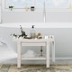preview thumbnail 19 of 62, Acrylic Waterproof Shower Bench with Storage Shelf, Bathroom Stool & Organizer