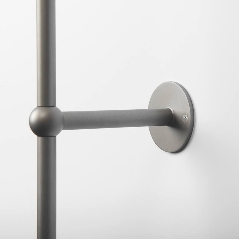 Chester Grey Metal & Beige Fabric Shade Wall Sconce