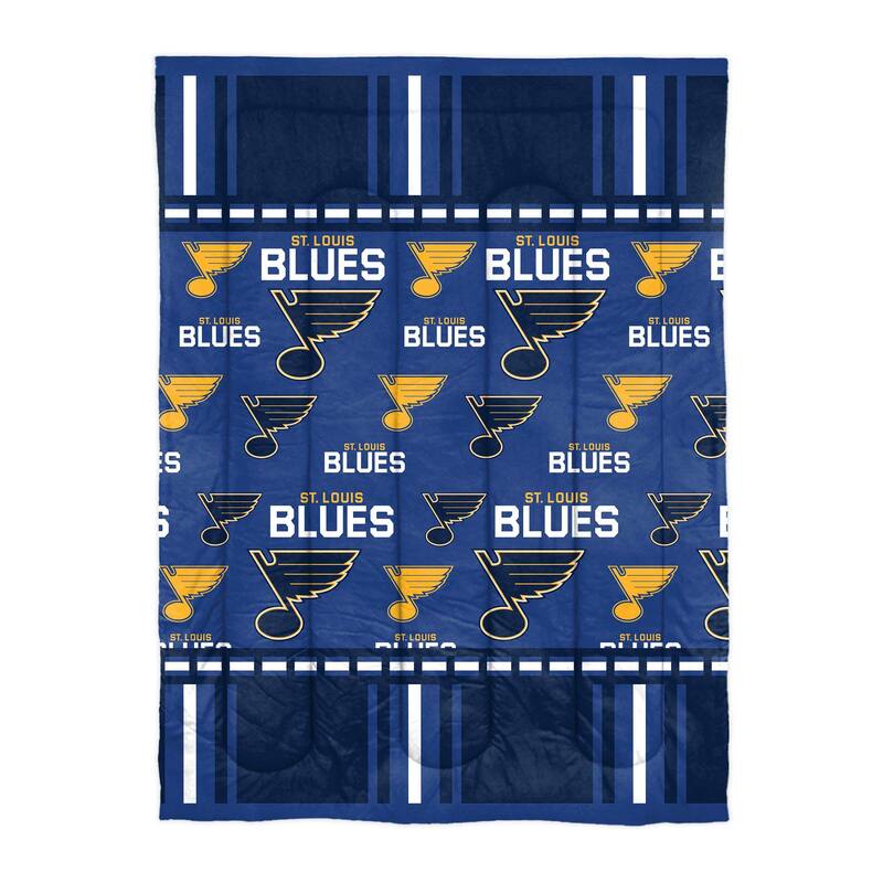 NHL St. Louis Blues Rotary 4 Piece Twin Bed in a Bag Set
