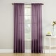 preview thumbnail 15 of 85, No. 918 Erica Sheer Crushed Voile Single Curtain Panel, Single Panel 51 x 84 - Purple