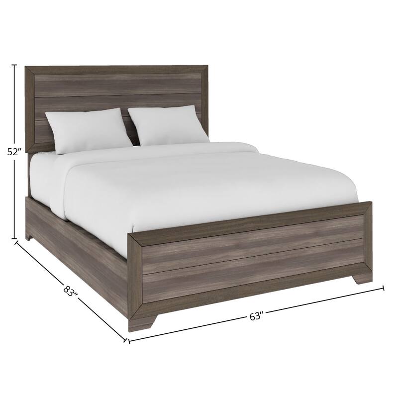 Asheville Driftwood Panel Bed