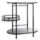 preview thumbnail 16 of 55, SAFAVIEH Iva 17.7-Inch Swivel 3-Tier Metal Bar Cart - 29.53" W x 17.72" L x 32.76" H