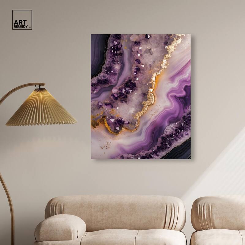 Amethystine Dream I Canvas by Art Remedy, Gallery Wrapped