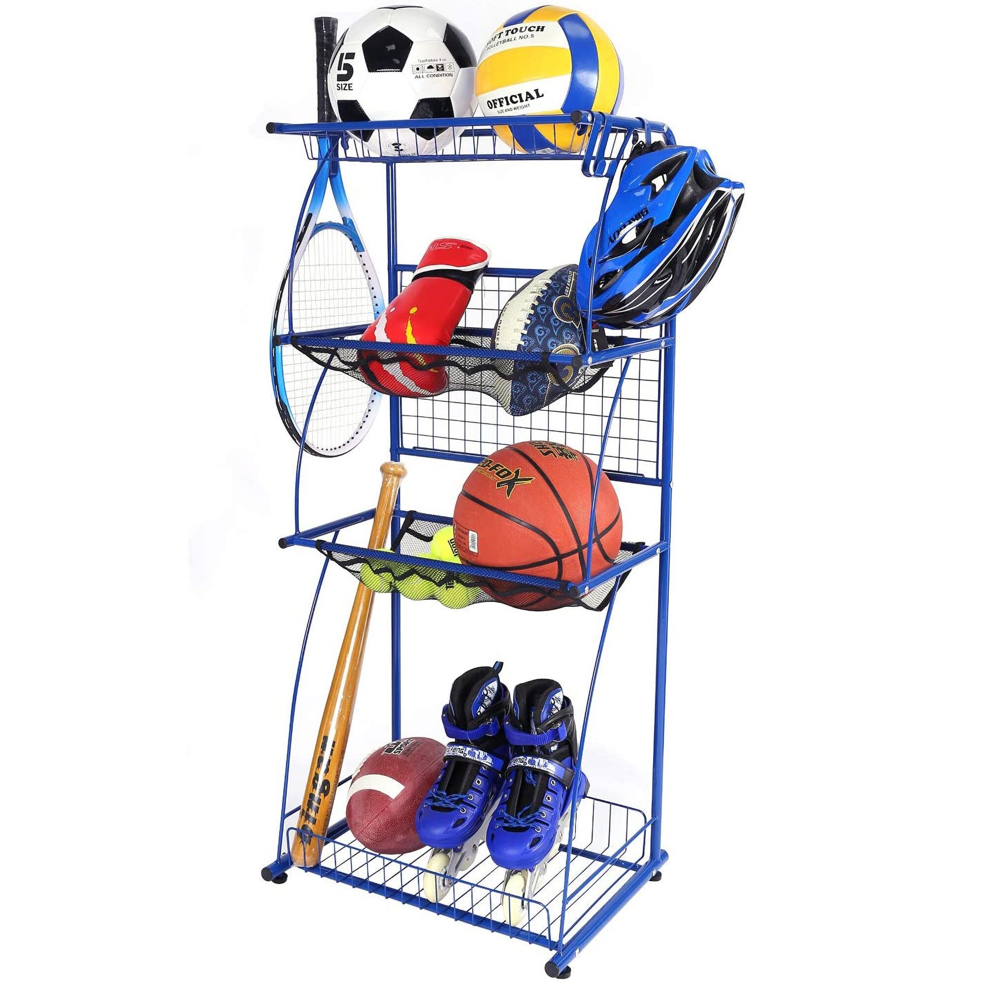 Shop Mythinglogic Sports Equipment Garage Organizer 4 Shelf