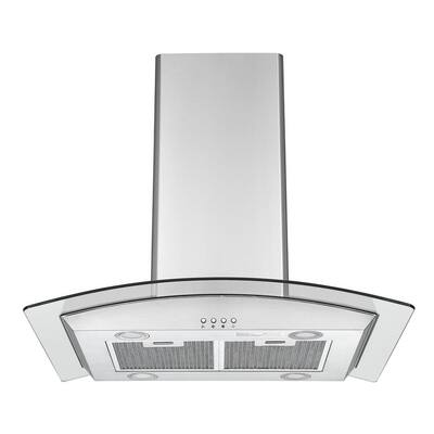 Ancona 30 in. Island Glass Range Hood in Stainless Steel