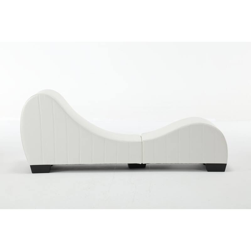62.2" Chaise Longue Chair with Wood Frame