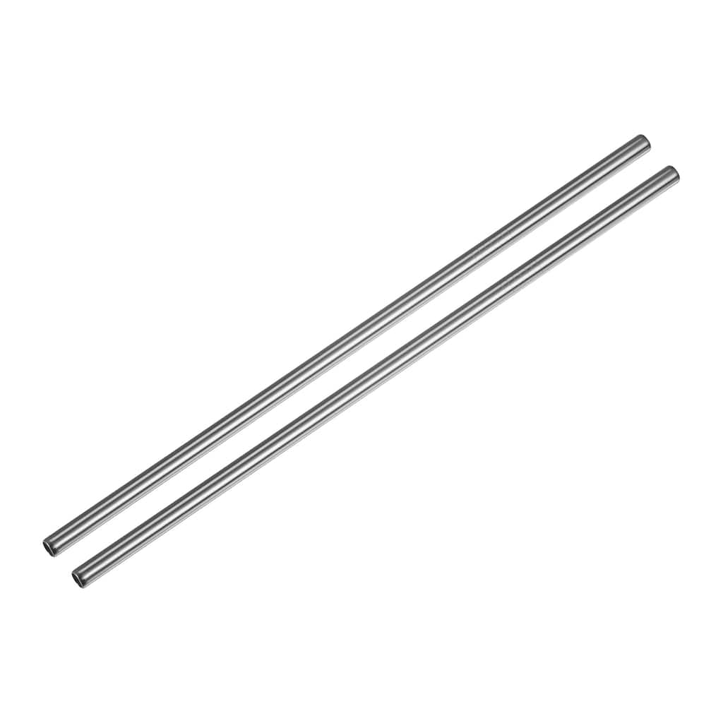 Reusable Metal Straws 2Pcs, Stainless Steel Drinking Straw 10.5"