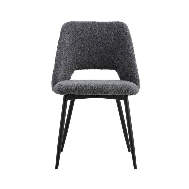 Boucle Upholstered Bella Dining Chairs (Set of 2)