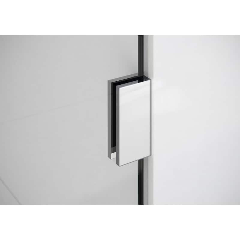 Glass Warehouse 78" x 34" Frameless Towel Bar Shower Door - Wall Hinge