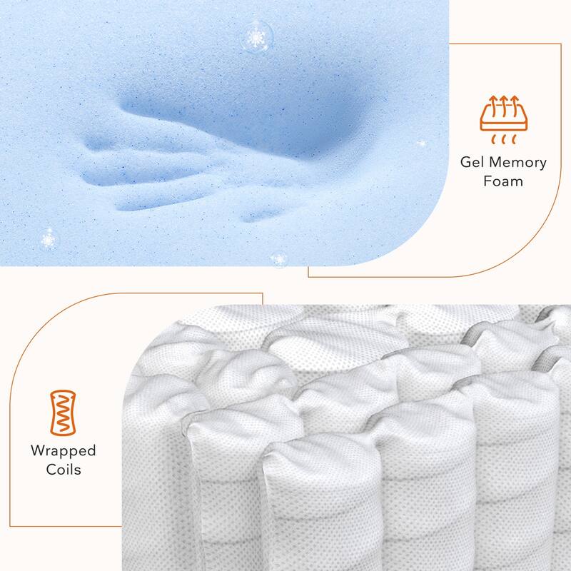 Sweetnight Twilight 14" Gel Memory Foam Mattress Hybrid Mattress