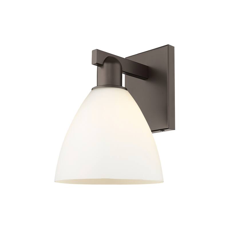 Innovations Lighting Endless Possibilities Arcadia - Bristol - 1 Light 8" Sconce - Oil Rubbed Bronze/Matte White