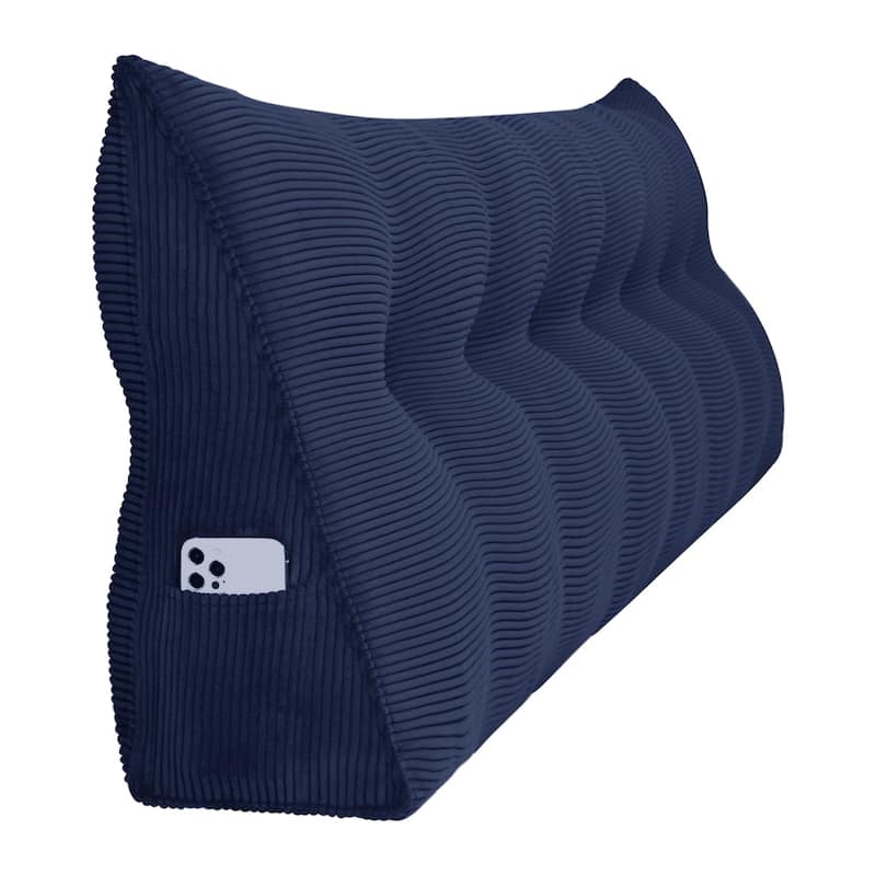 WOWMAX Bed Rest Wedge Reading Pillow Headboard Back Support Cushion