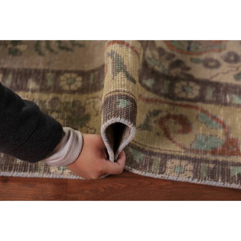 Medallion Tabriz Persian Area Rug Oriental Floral Handmade Wool Carpet - 6'8"x 9'7"