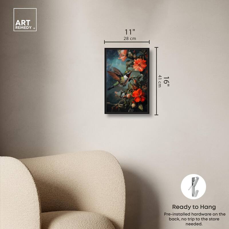Whirring Wings II Canvas by Art Remedy