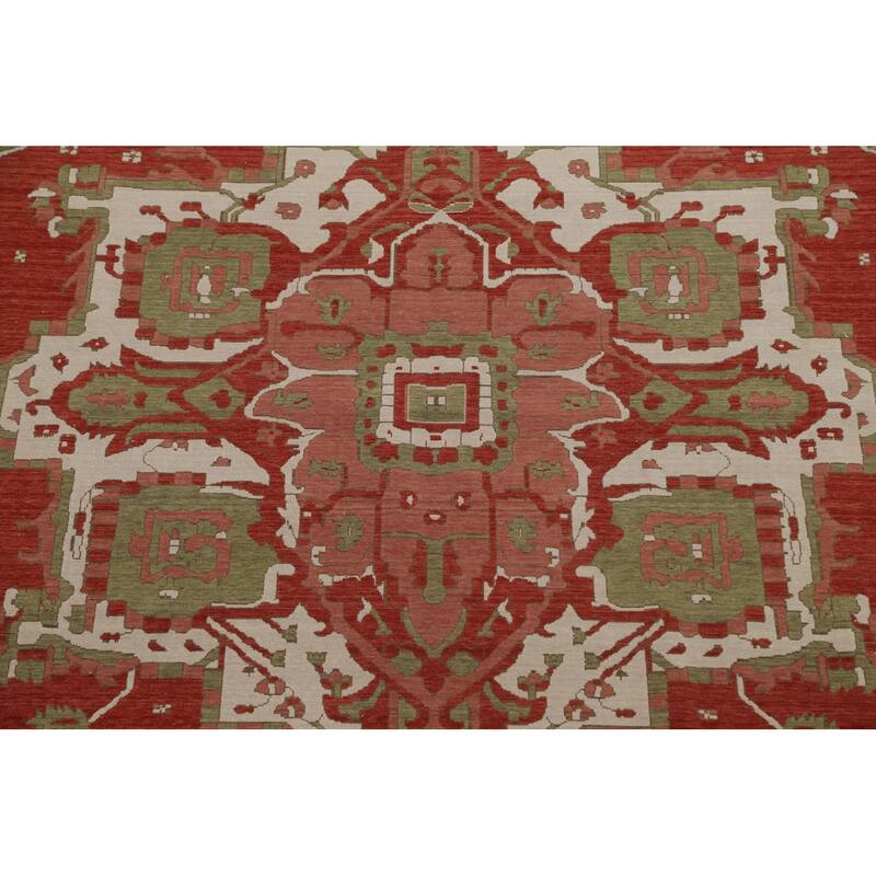 Heriz Serapi Turkish Oriental Traditional Wool Area Rug Hand-knotted - 9'9" x 13'0"