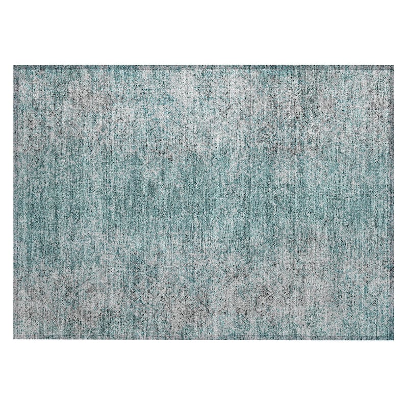 Machine Washable Indoor/ Outdoor Chantille Solid Contemporary Rug
