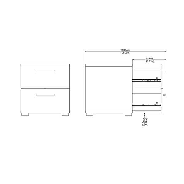 slide 2 of 16, Porch & Den Angus Foiled 2-drawer Nightstand Black woodgrain