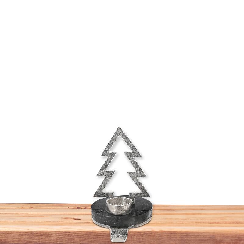 Christmas Tree With Tealight Stocking Holder