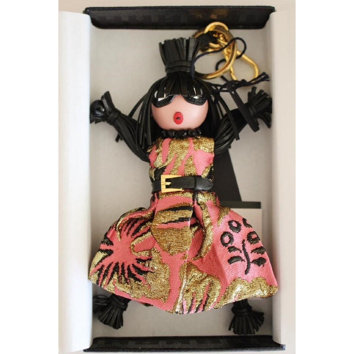 Shop Prada Trick Pelle Rosario Pink Dress Jasmine Doll Keyring Key Charm 1tl171 L Overstock 30088456